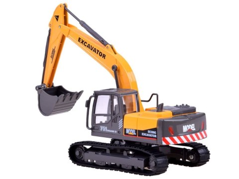 Metalowa KOPARKA - gąsienice, światło, dźwięk