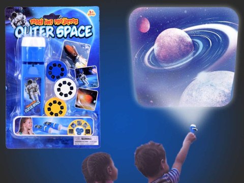 Ręczna latarka Projektor KOSMOS - 24 slajdy