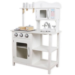 Drewniana KUCHNIA zestaw AGD garnki naczynia