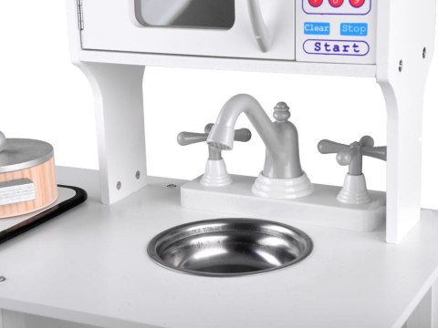 Drewniana KUCHNIA zestaw AGD garnki naczynia