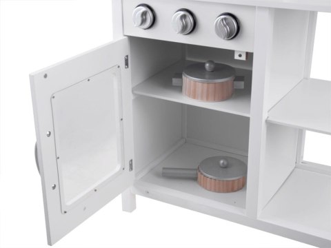 Drewniana KUCHNIA zestaw AGD garnki naczynia