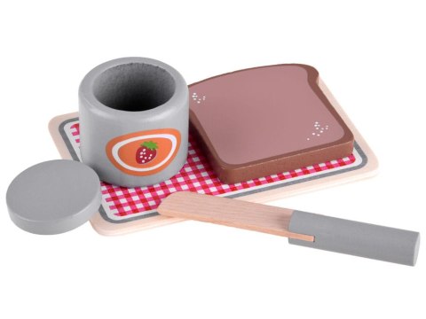 Drewniany TOSTER małe AGD + tost, jajko, dżem