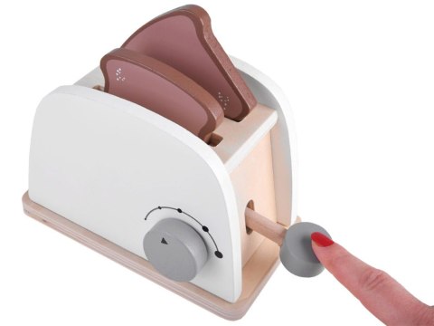 Drewniany TOSTER małe AGD + tost, jajko, dżem