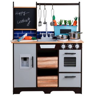 Loft Kuchnia drewniana Lodówka AGD