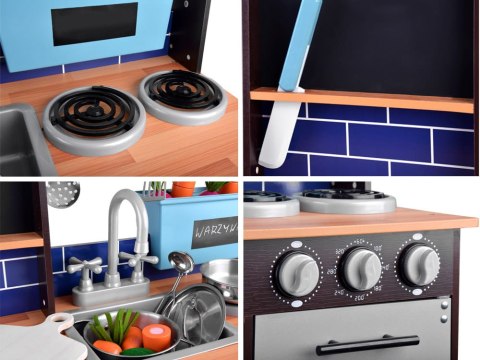 Loft Kuchnia drewniana Lodówka AGD