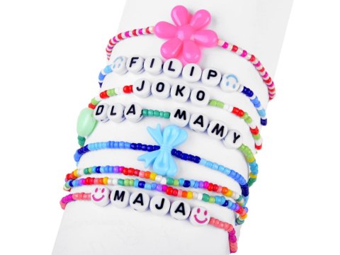 BRANSOLETKI - koraliki, zestaw do tworzenia biżuterii