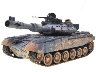 CZOŁG T90 sterowany RC pilot strzela jeździ świeci
