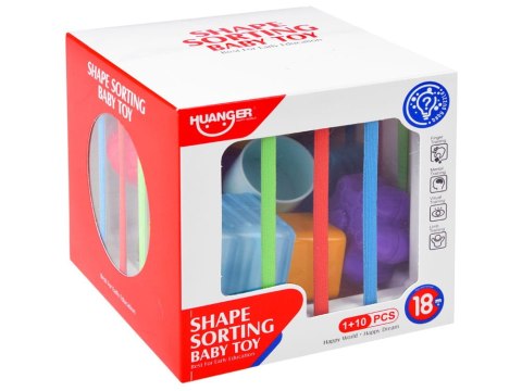 Kolorowa kostka SORTER z gumkami