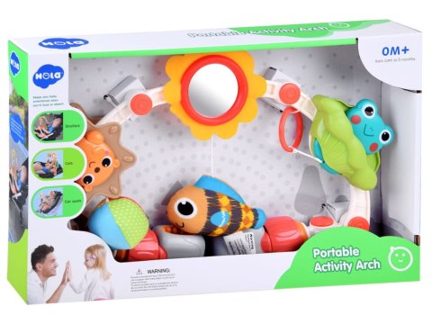 Łuk PAŁĄK z zabawkami do wózka, fotelika, leżaczka