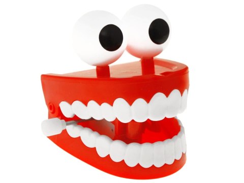 Nakręcana SZCZĘKA chodzące zęby śmieszny gadżet