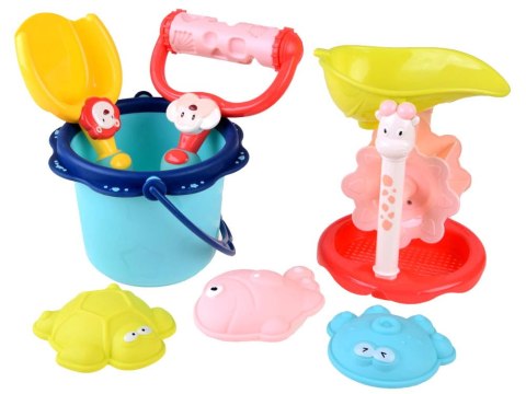 WIADERKO zestaw do piasku FOREMKI ŁOPATKA GRABKI