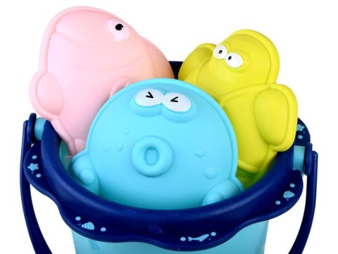 WIADERKO zestaw do piasku FOREMKI ŁOPATKA GRABKI