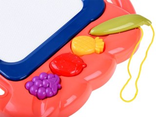 Znikopis z kolorowym tłem tablica stempelki