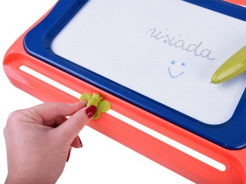 Znikopis z kolorowym tłem tablica stempelki