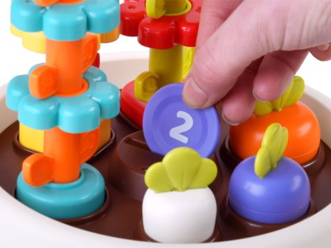 KLOCKI doniczka kwiatki SORTER piramida 12m+