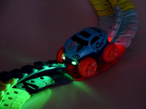 Kolorowy giętki TOR SAMOCHODOWY autko trasa 4m
