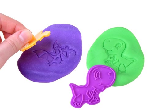 MASA PLASTYCZNA dinozaury foremki