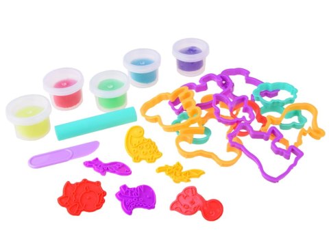 MASA PLASTYCZNA dinozaury foremki