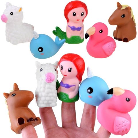 Pacynki figurki na palec SYRENKI bajkowy zestaw