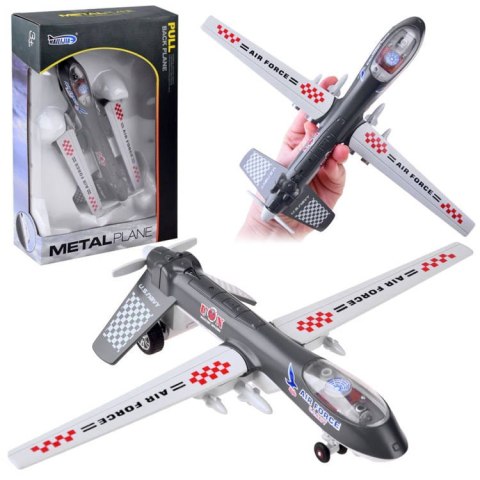 SAMOLOT metalowy DRON wojskowy bojowy dźwięk