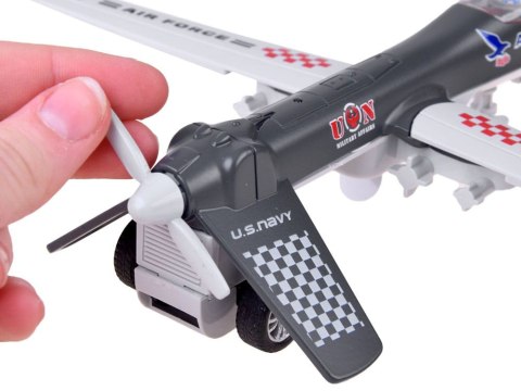 SAMOLOT metalowy DRON wojskowy bojowy dźwięk