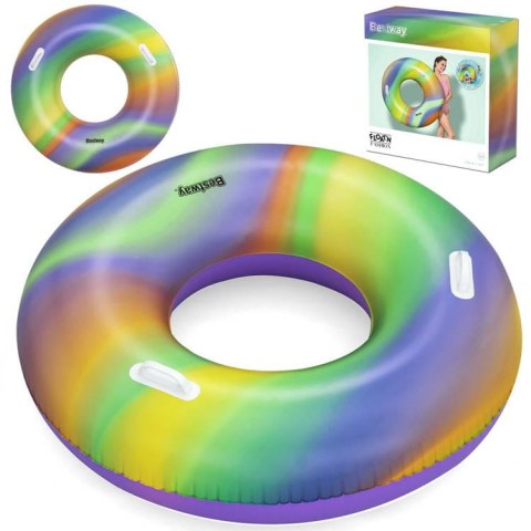KÓŁKO Tęczowe Koło do pływania 119cm Bestway 36352