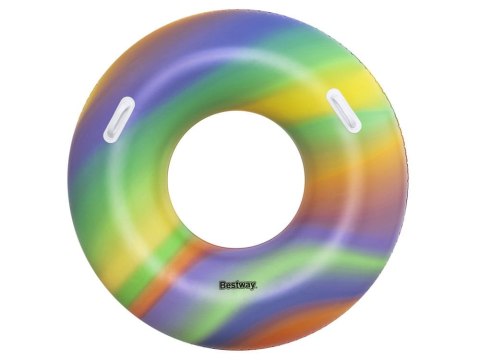 KÓŁKO Tęczowe Koło do pływania 119cm Bestway 36352