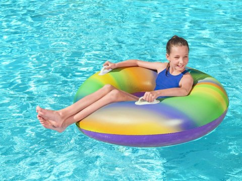 KÓŁKO Tęczowe Koło do pływania 119cm Bestway 36352