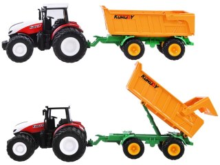 Sterowany TRAKTOR RC pilot gumowe koła + przyczepa