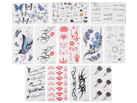 Brokatowe TATUAŻE naklejki dla dzieci