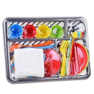 Małe AGD kuchnia GARNKI NACZYNIA SZTUĆCE + suszarka 28-elementów