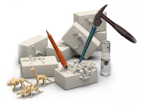 SZKIELET wykopaliska Dinozaury Tyranozaur Rex 6w1