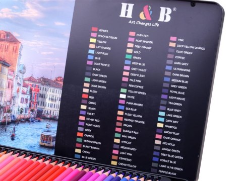 Zestaw PLASTYCZNY kredki akwarelowe 72 kolory