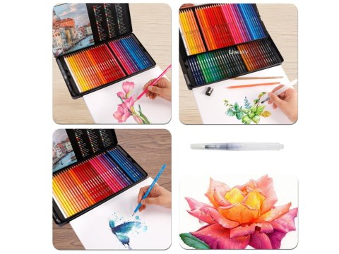 Zestaw PLASTYCZNY kredki akwarelowe 72 kolory