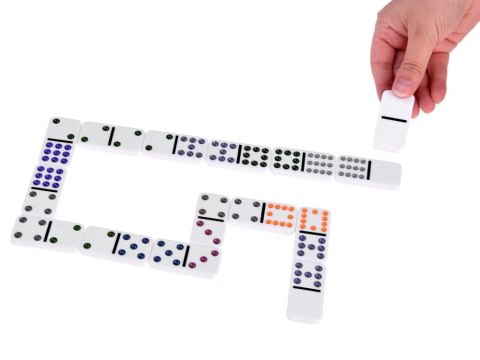 DOMINO gra Mexican Train metalowy kuferek