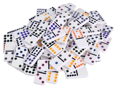 DOMINO gra Mexican Train metalowy kuferek