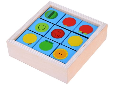 Edukacyjne KLOCKI drewniane OBRAZKI KOLORY