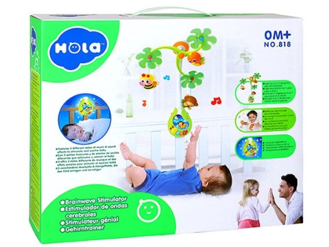 Interaktywna KARUZELA KARUZELKA pozytywka do łóżeczka