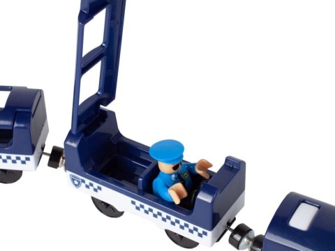 KOLEJKA elektryczna POCIĄG tor POLICJA