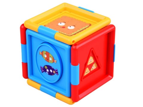 SORTER Edukacyjna rozkładana KOSTKA logiczna
