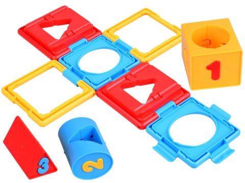 SORTER Edukacyjna rozkładana KOSTKA logiczna