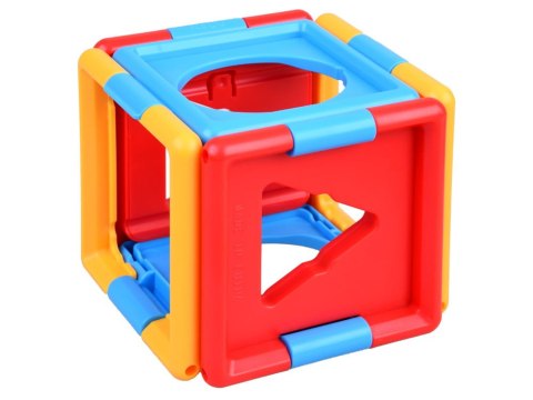 SORTER Edukacyjna rozkładana KOSTKA logiczna