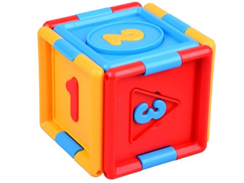 SORTER Edukacyjna rozkładana KOSTKA logiczna
