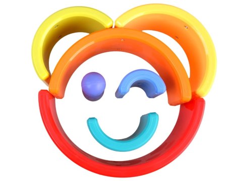 Tęczowy KAMELEON układanka montessori 18m+