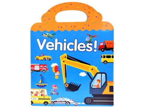 ALBUM KSIĄŻECZKA z naklejkami pojazdy droga