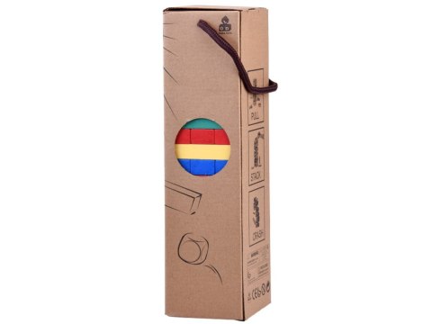 Gra chwiejąca się wieża kolorowe drewniane klocki