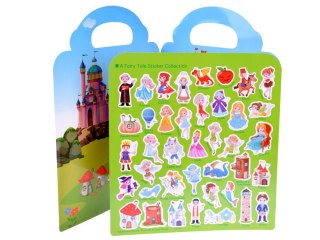 KSIĄŻECZKA ALBUM NAKLEJKI zamek księżniczki