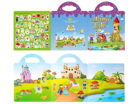 KSIĄŻECZKA ALBUM NAKLEJKI zamek księżniczki