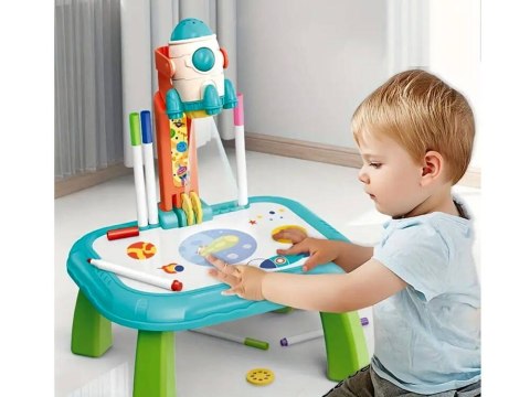 Kosmiczny PROJEKTOR RZUTNIK do wyświetlania, rysowania ZESTAW PLASTYCZNY