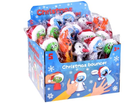 Świąteczny ELF ELFIK mikołajowy SKOCZEK zabawka sprężynka Mikołaj Renifer Bałwan